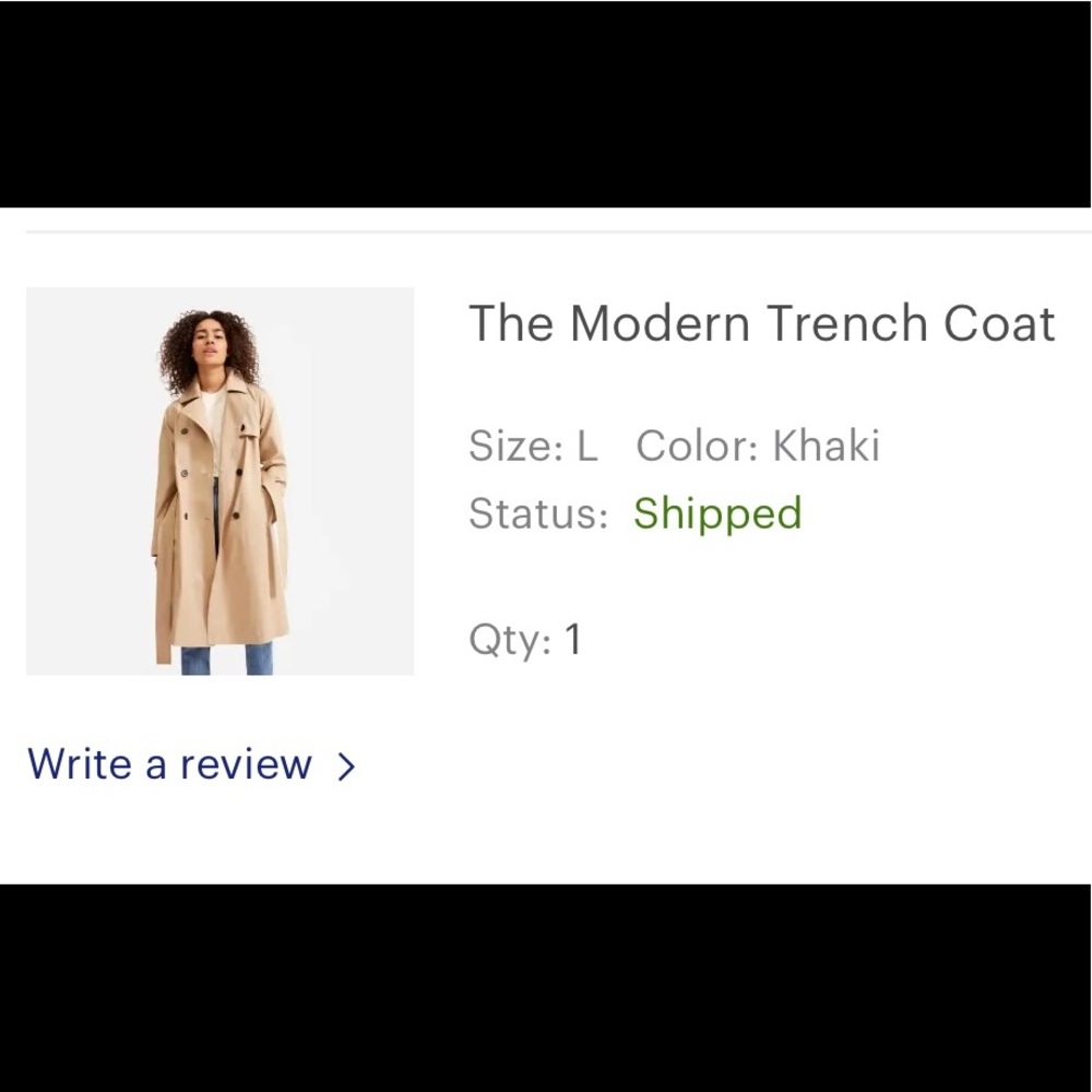 Everlane trench coat